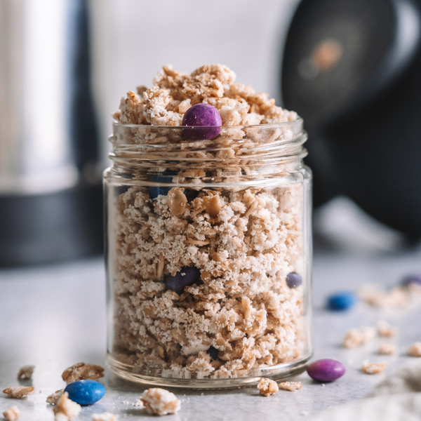 vegan bunny chow in a jar