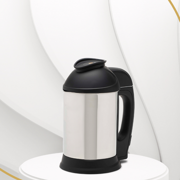 The Almond Cow is a countertop homemade plant-based milk making machine.