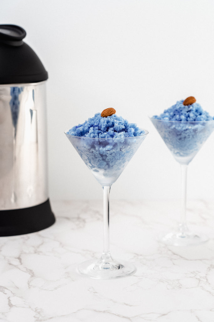 Blue Almond Granita