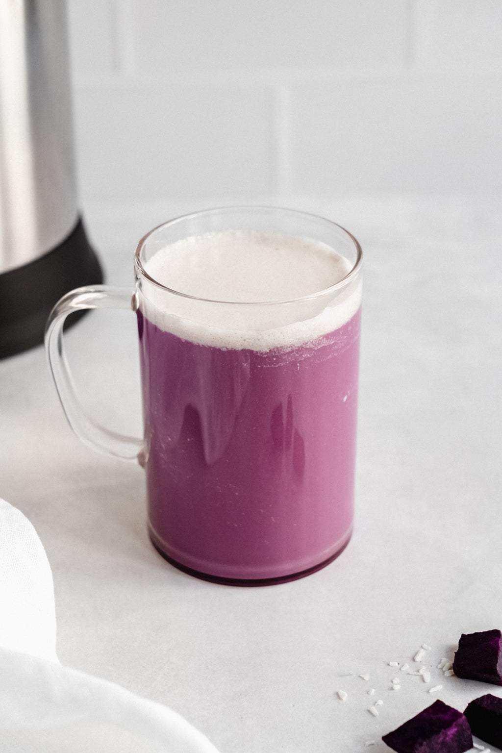 Purple Sweet Potato Latte – Almond Cow - Main Image