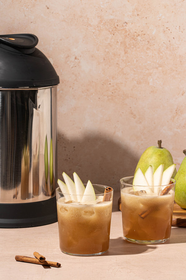 Spiced Pear Whiskey Smash