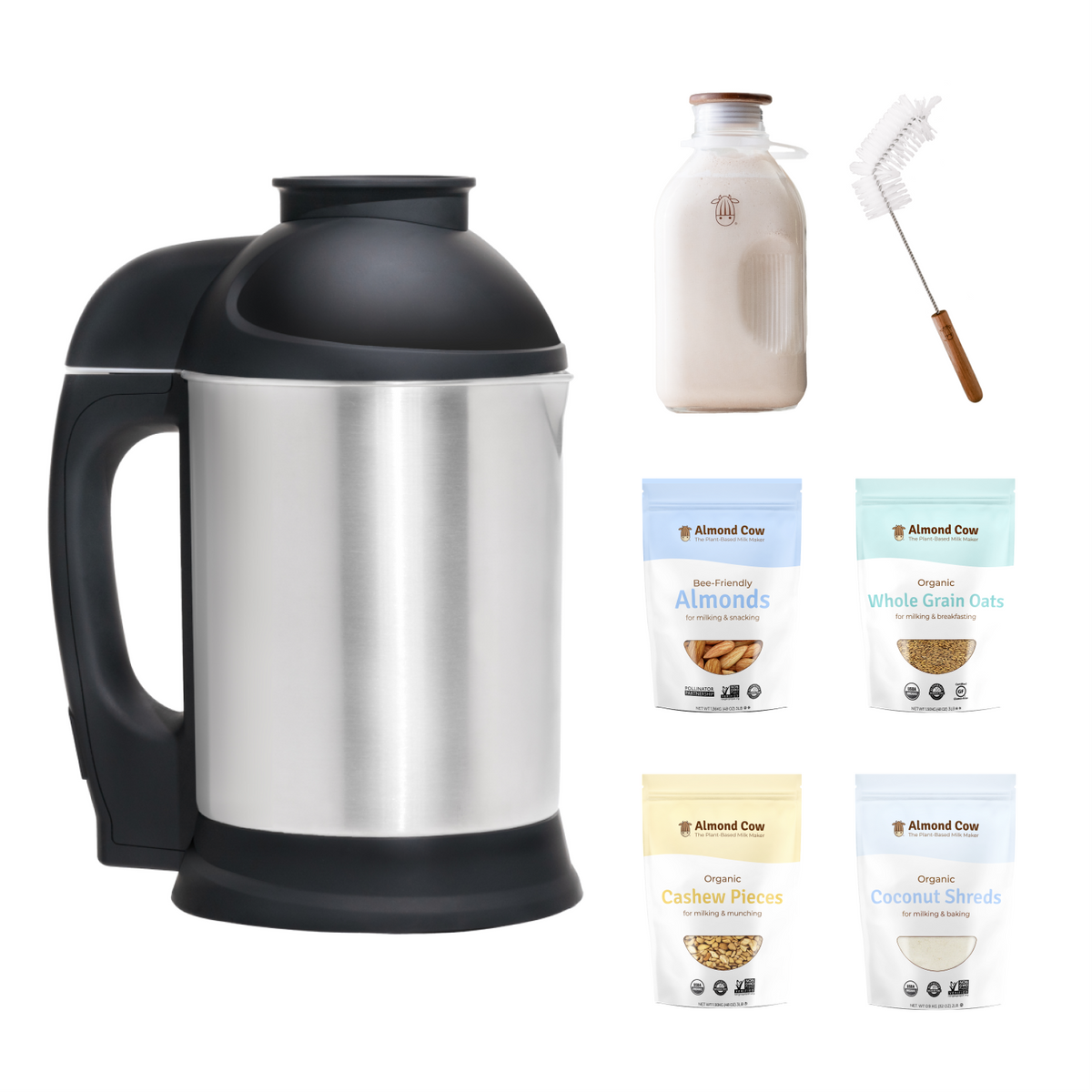Bundle Contents of the Seven Piece Almond Cow Starter Set