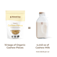 Case of Organic Cashew Pieces - 30 lbs