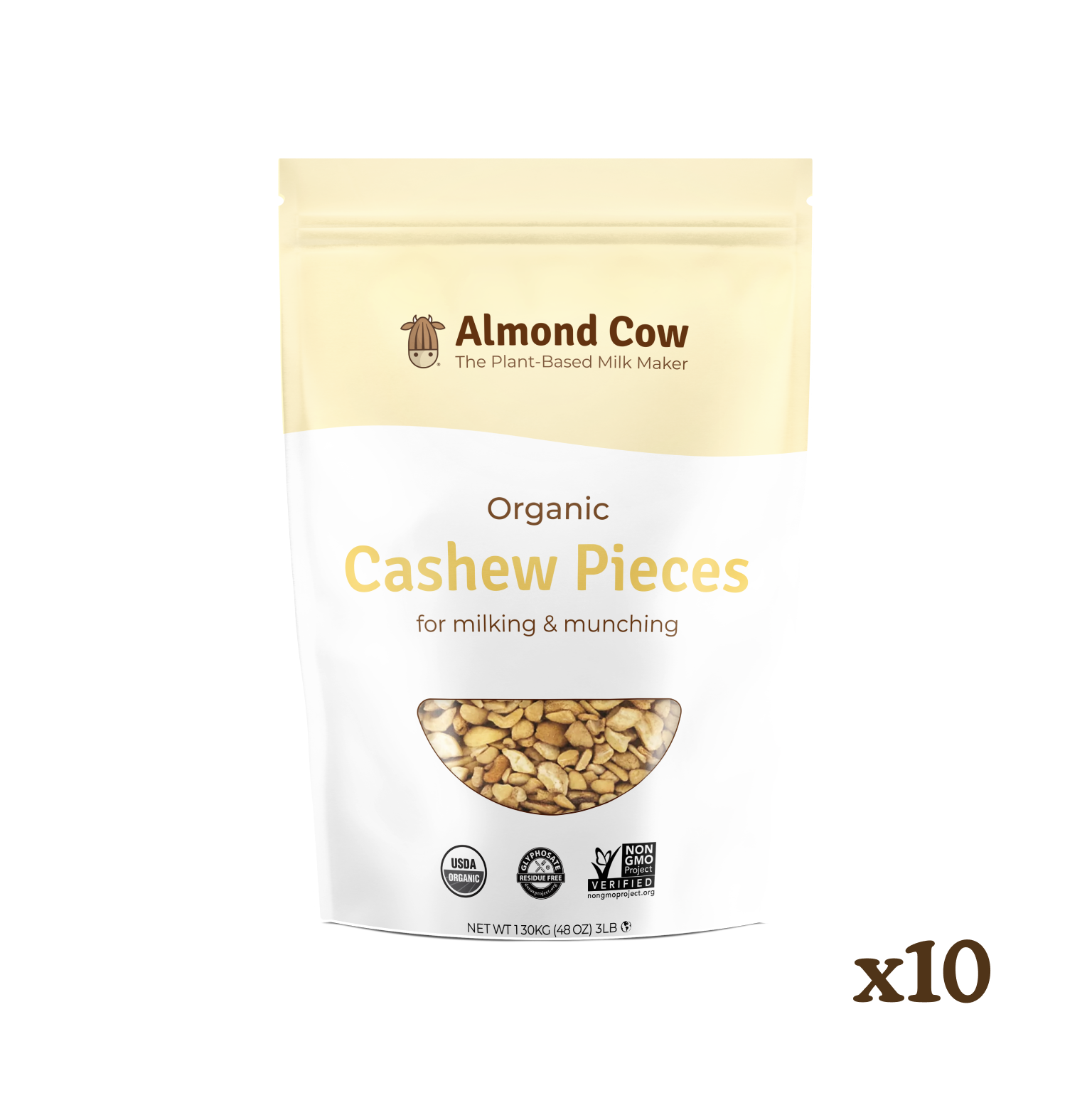 Case of Organic Cashew Pieces - 30 lbs