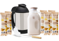 Milk in a minute starter kit with Creamy CocoCash milk medleys is a 9 piece bundle