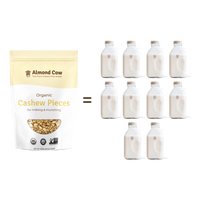 3lb bag of high-quality organic cashew pieces, ideal for plant-based milk and recipes