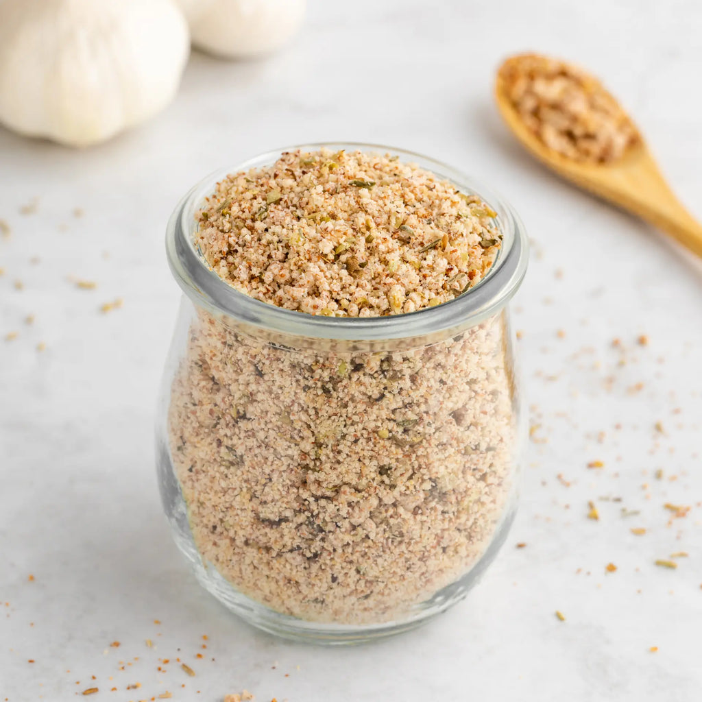 Garlic Herb Almond Pulp Breadcrumbs