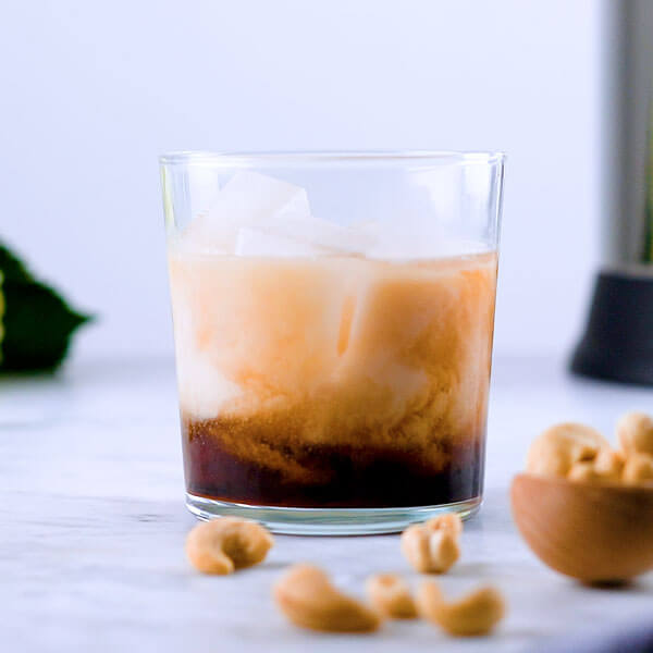 a vegan White Russian Cocktail