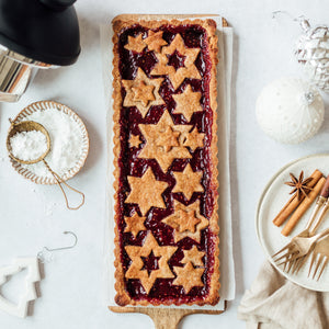 vegan linzer tart