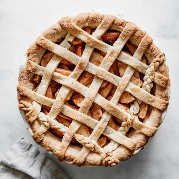 A vegan apple pie