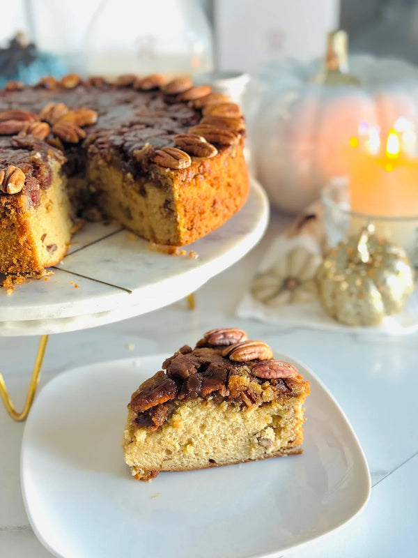 Buttery Upside-Down Pecan Butter Cake