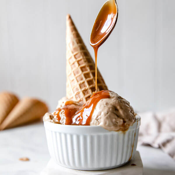 Vegan Salted Caramel Ice Cream