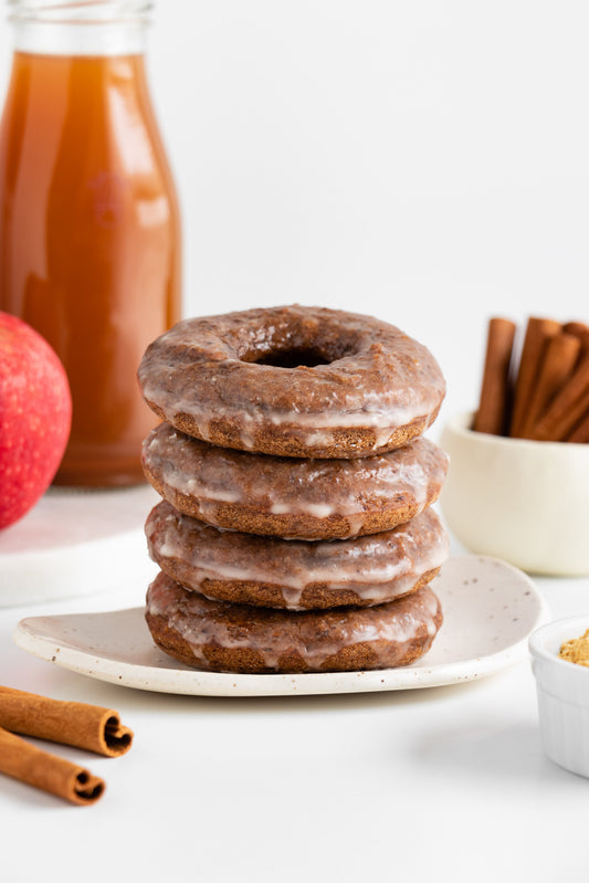 Chai Spiced Donuts with Apple Cider Glaze
