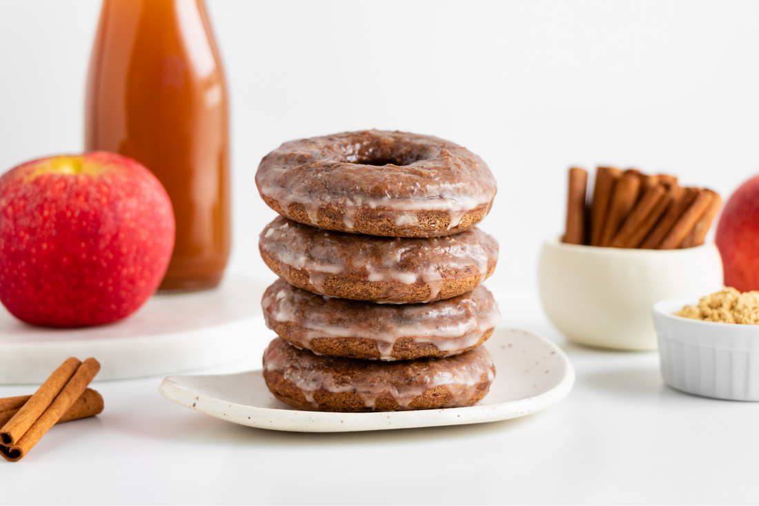 Chai Spiced Donuts with Apple Cider Glaze