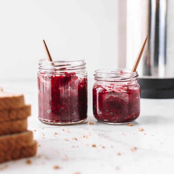 2 jars of Cranberry Chia Jam