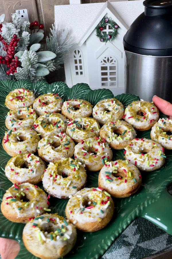 Mini Pistachio Donuts