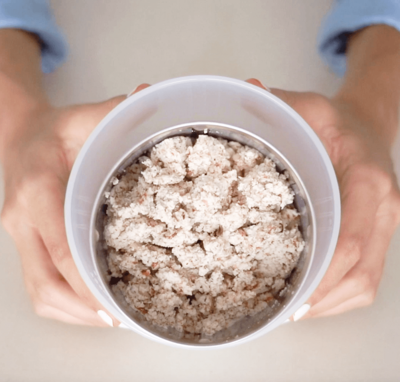 leftover pulp in a filter basket