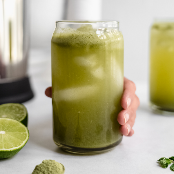 Matcha Mint Iced Tea made in the Almond Cow