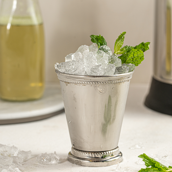 Mint Julep made in the Almond Cow 