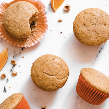 vegan Orange Vanilla Hazelnut Muffins