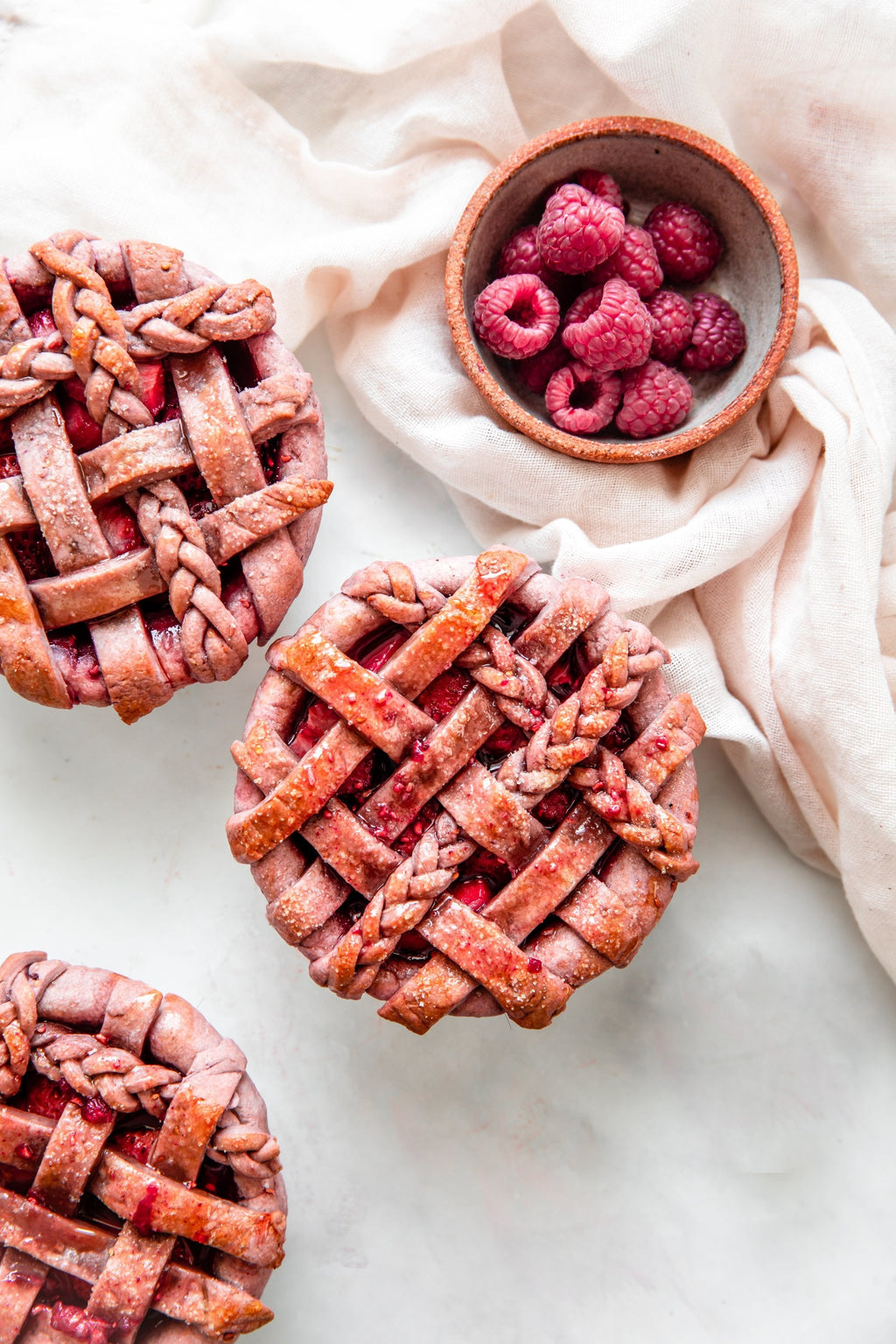 Pink Raspberry Pies Recipe Featuring Leftover Nut Pulp | Almond Cow