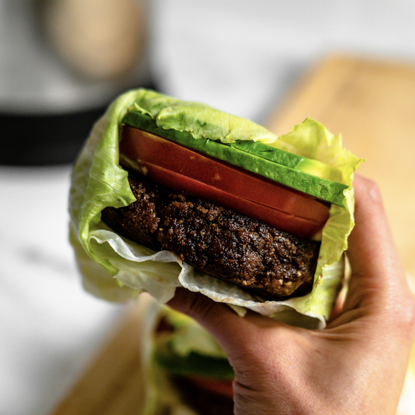 vegan plant pulp burger