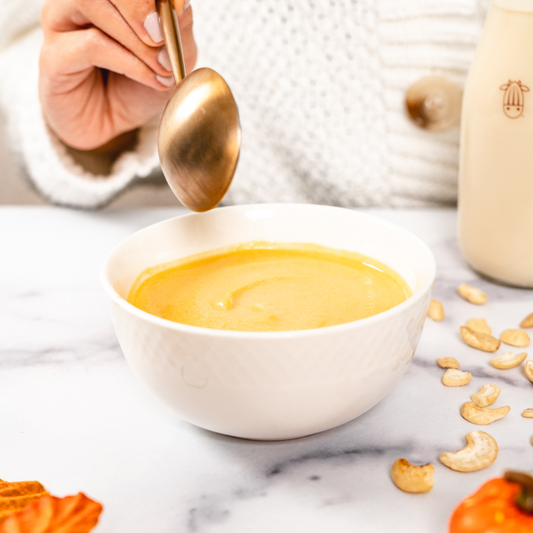 bowl of vegan pumpkin puree