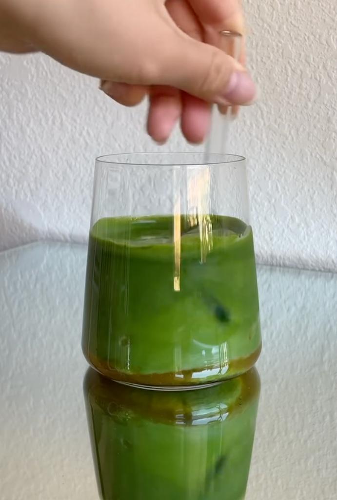 Mango Oat Milk with Matcha