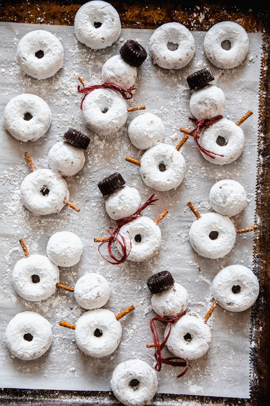 Chai Snowman Donuts