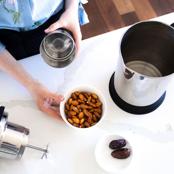 the Almond Cow is much better than any blender and makes creating plant-based milks at home a breeze!