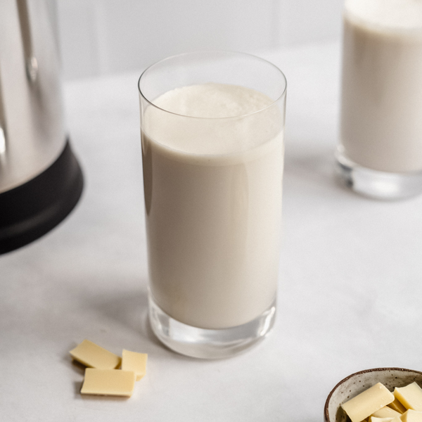 White Chocolate Milk made in the Almond Cow