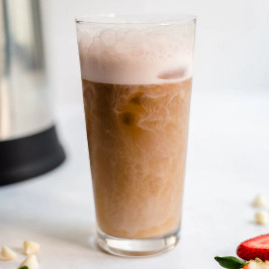 Iced White Chocolate Strawberry Latte