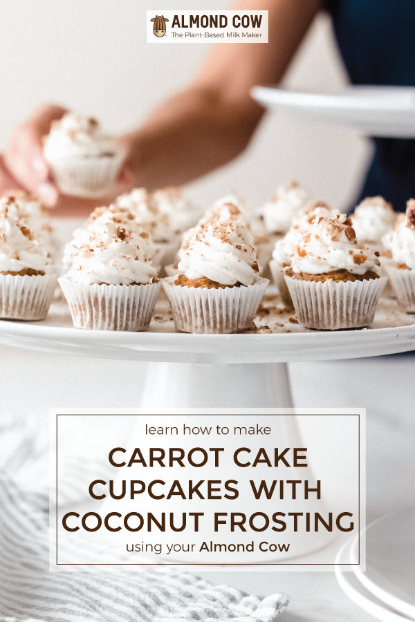 Carrot Cake Cupcakes with Coconut Frosting