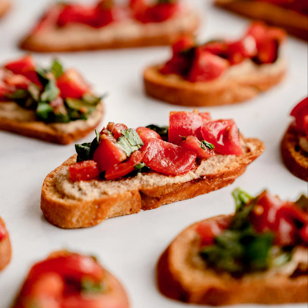 Chickpea Pulp Bruschetta