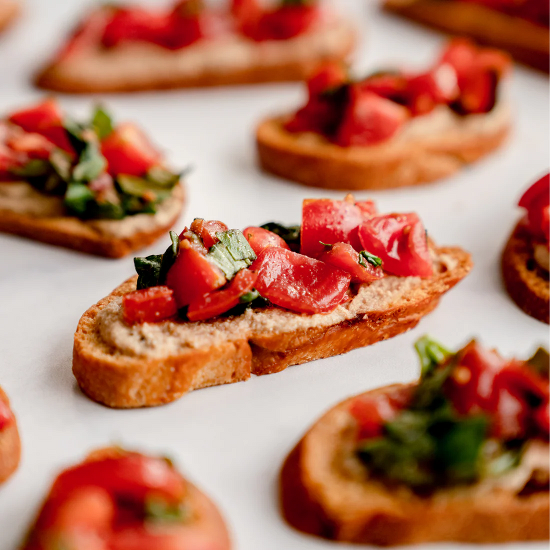 Chickpea Pulp Bruschetta – Almond Cow - Main Image