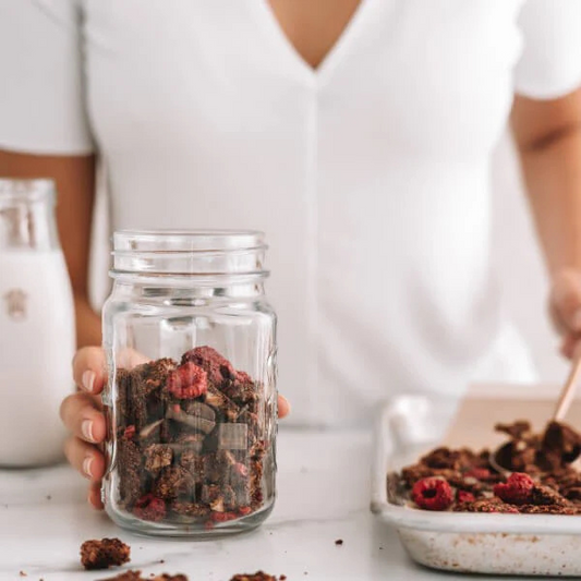 Double Chocolate Raspberry Granola