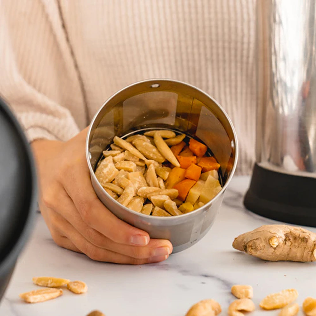 Fresh Turmeric, Ginger and Pili Nuts Infusion