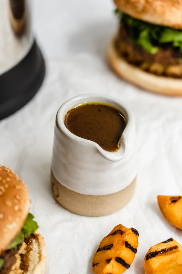 Grilled Peach Balsamic Reduction