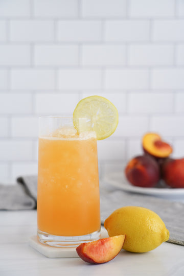 Small Batch Peach Lemonade