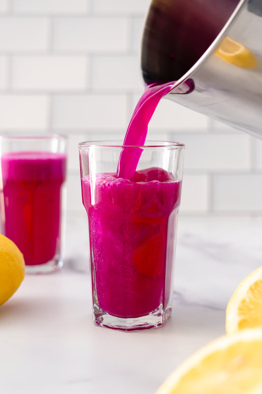 Sparkling Dragon Fruit Lemonade