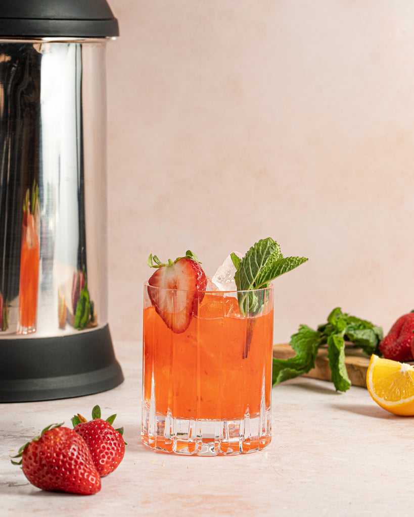Strawberry Bourbon Smash
