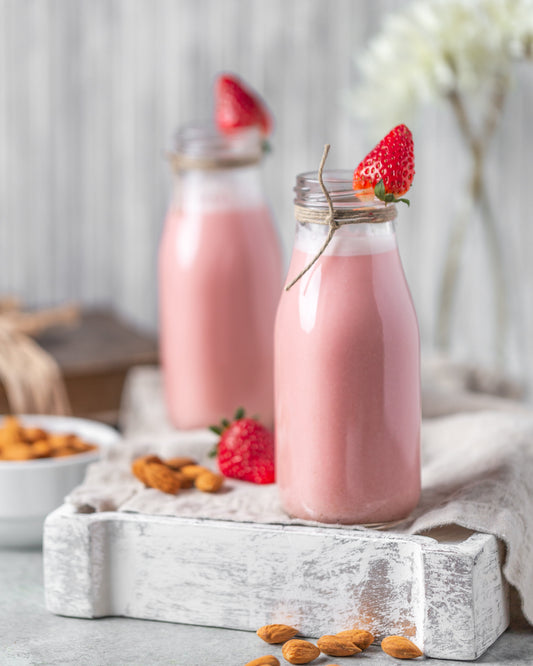 Strawberry Red Beet Almond Milk