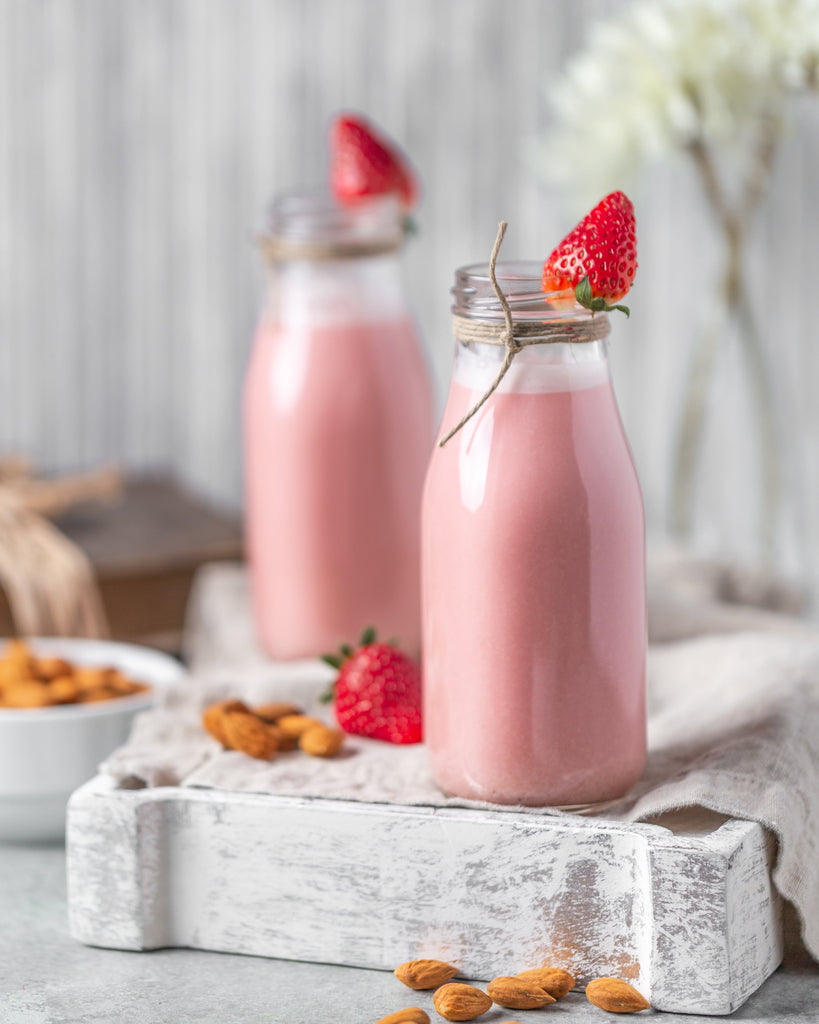 Strawberry Red Beet Almond Milk