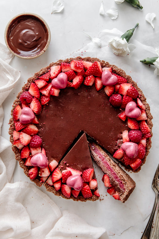 Chocolate Covered Strawberry Tart