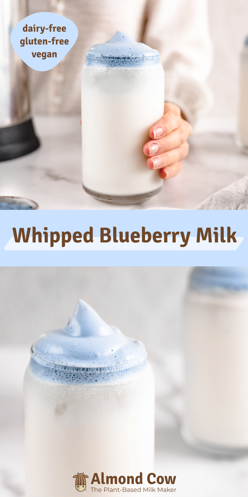 Whipped Blueberry Milk