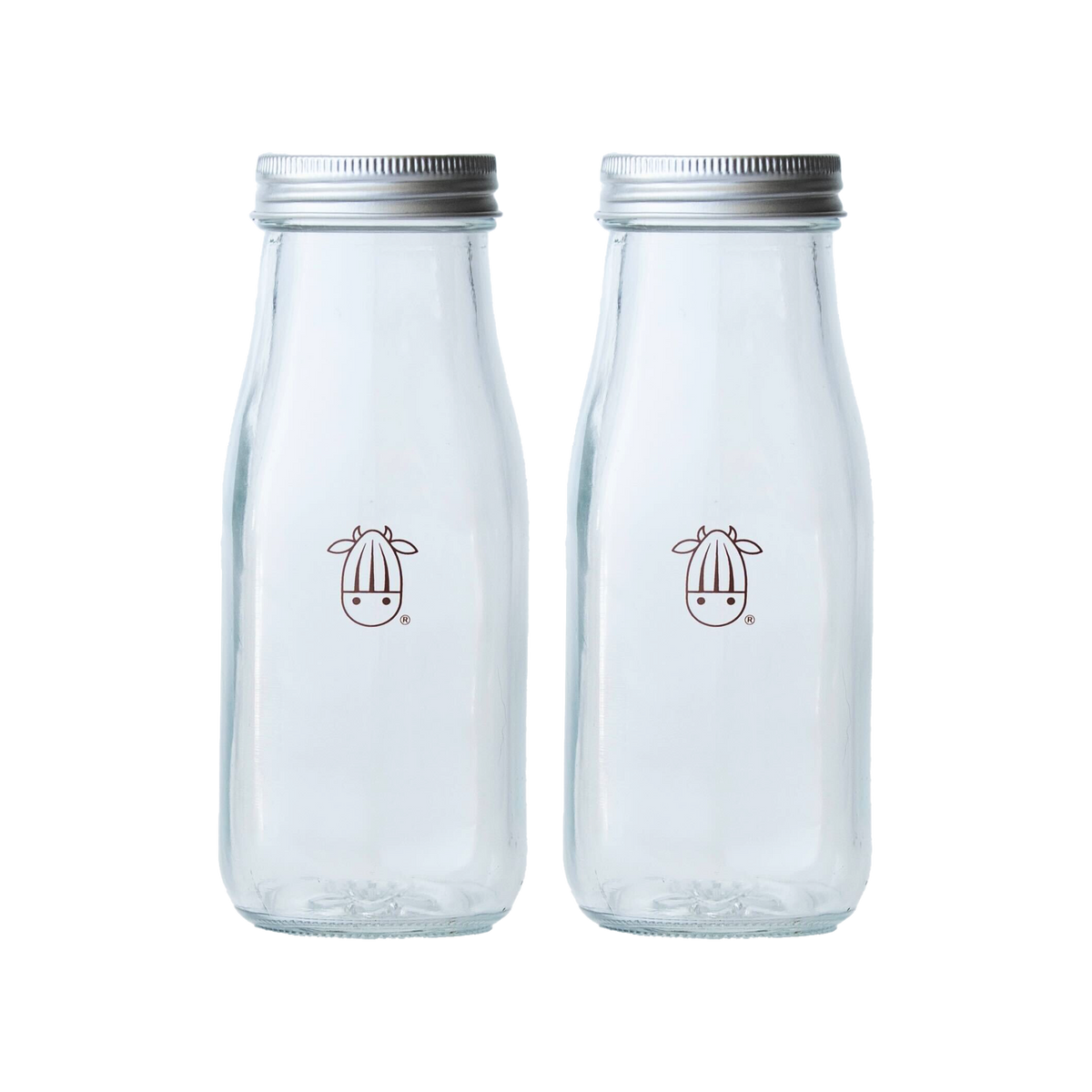 Glass Creamer Bottles - Set of 2