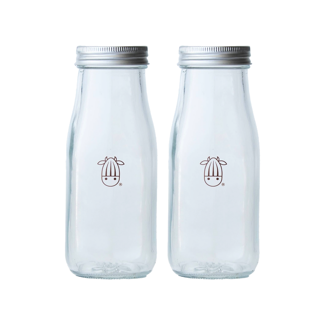 Glass Creamer Bottles - Set of 2