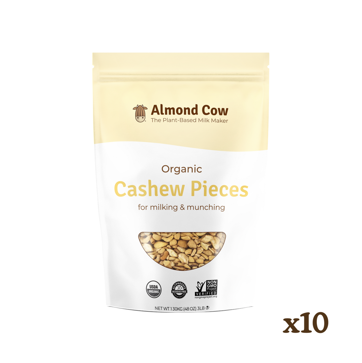 Case of Organic Cashew Pieces - 30 lbs
