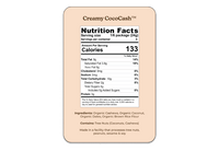 Creamy CocoCash Nutrition Facts Label - Almond Cow 