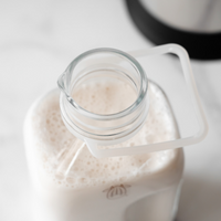 Stylish and durable 1.5-liter glass jug for homemade nut milk